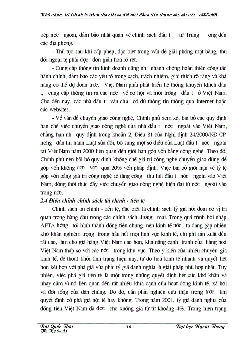 image for page Khả năng lợi ích và lộ trình của việc ra đời một đồng tiền chung cho các nước ASEAN