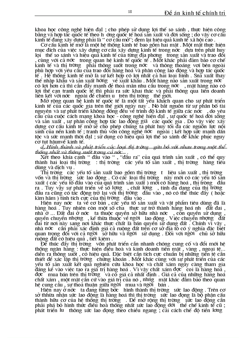 image for page Lý luận của chủ nghĩa Mac lênin về kinh tế thị trường và sự vận dụng nó ở nước ta để xây dựng kinh tế thị trường XHCN 1