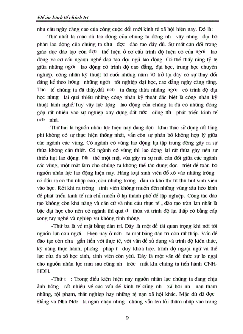 image for page Nội dung của sự phát triển nguồn nhân lực cho sự nghiệp CNH HĐH đất nước