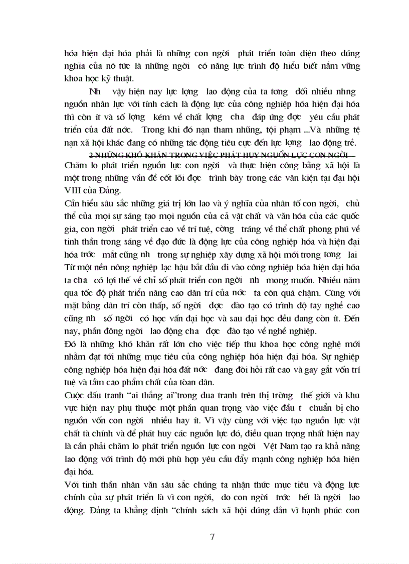 image for page Công tác đào tạo và phát triển độ ngũ cán bộ cho công nghiệp hoá hiện đại hoá đất nước trong thời gian hiện nay