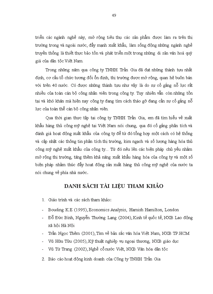 image for page Hoạt động xuất khẩu hàng thủ công mỹ nghệ của công ty TNHH Trần Gia 1