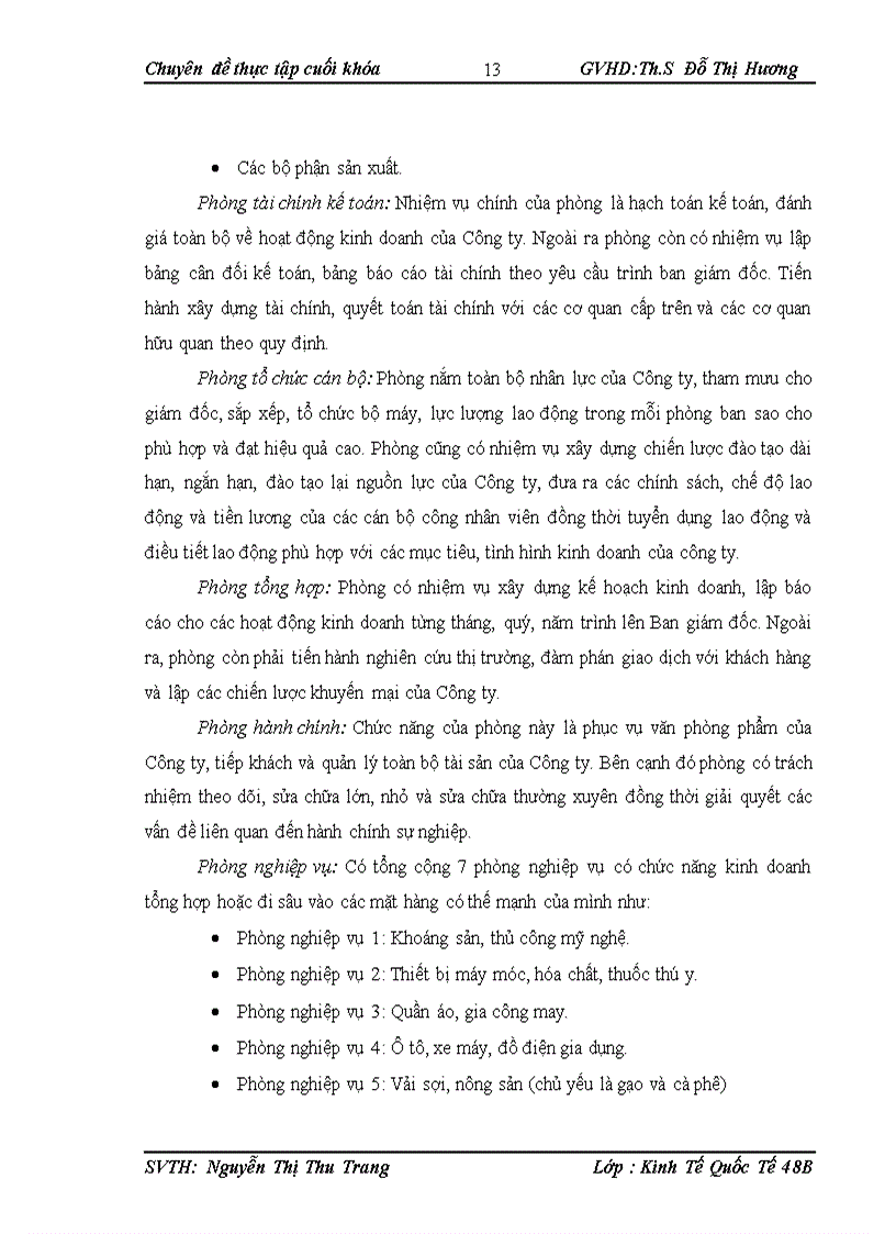 image for page Hoạt động xuất khẩu nông sản tại Công ty cổ phần Xuất nhập khẩu Tổng hợp I VN 1