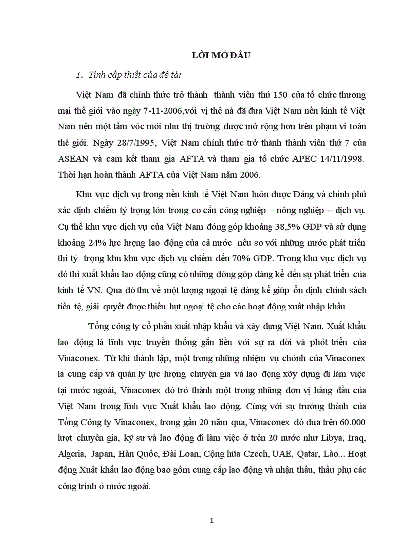 image for page Tác động của tự do hóa thương mại tới dịch vụ xuất khẩu lao động của Tổng công ty xuất nhập khẩu và xây dựng Việt Nam 1