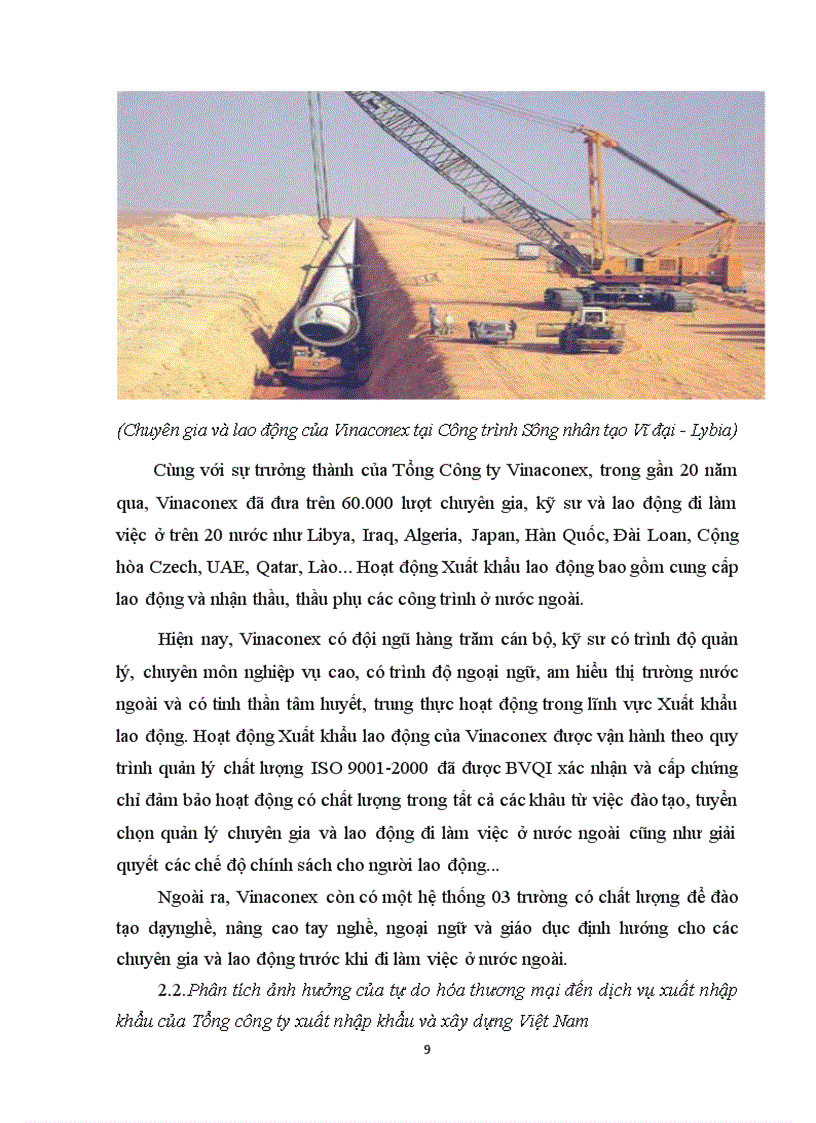 image for page Tác động của tự do hóa thương mại tới dịch vụ xuất khẩu lao động của Tổng công ty xuất nhập khẩu và xây dựng Việt Nam 1