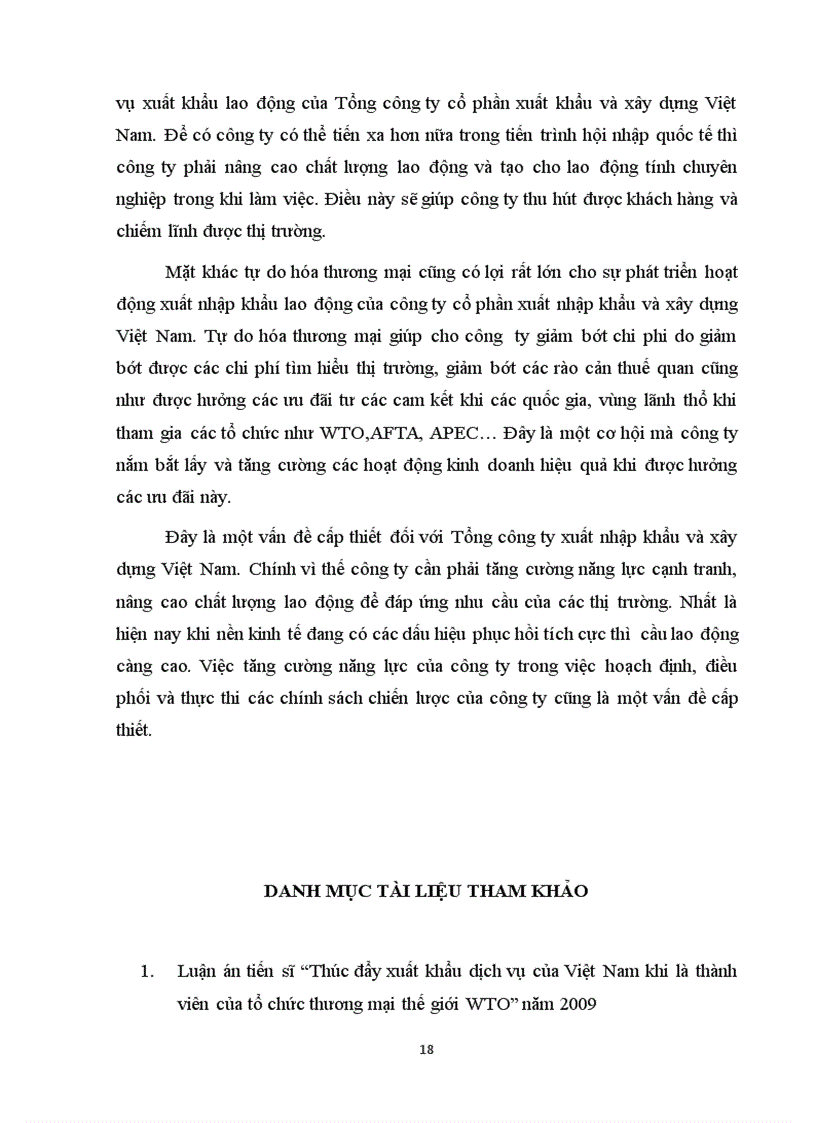 image for page Tác động của tự do hóa thương mại tới dịch vụ xuất khẩu lao động của Tổng công ty xuất nhập khẩu và xây dựng Việt Nam 1