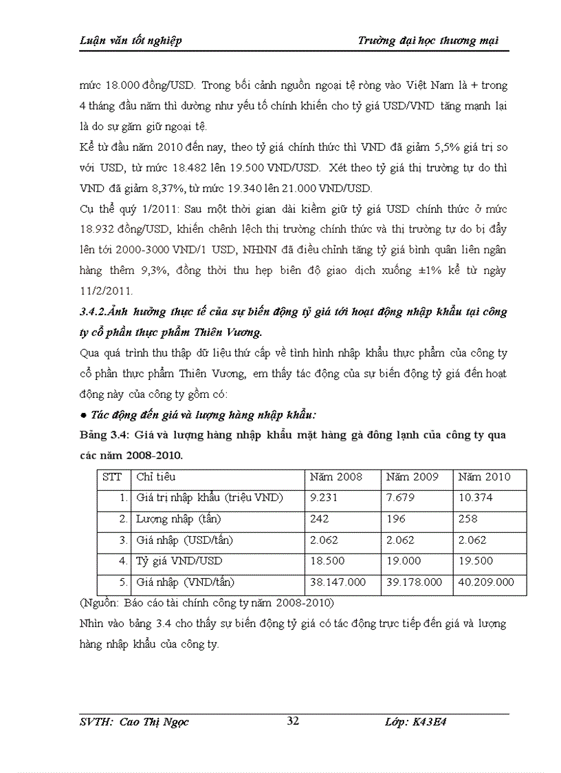 image for page Ảnh hưởng của biến động tỷ giá đến kinh doanh nhập khẩu mặt hàng thực phẩm tại công ty cổ phần thực phẩm Thiên Vương