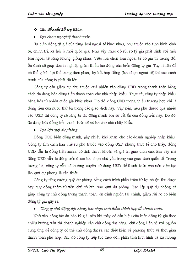image for page Ảnh hưởng của biến động tỷ giá đến kinh doanh nhập khẩu mặt hàng thực phẩm tại công ty cổ phần thực phẩm Thiên Vương