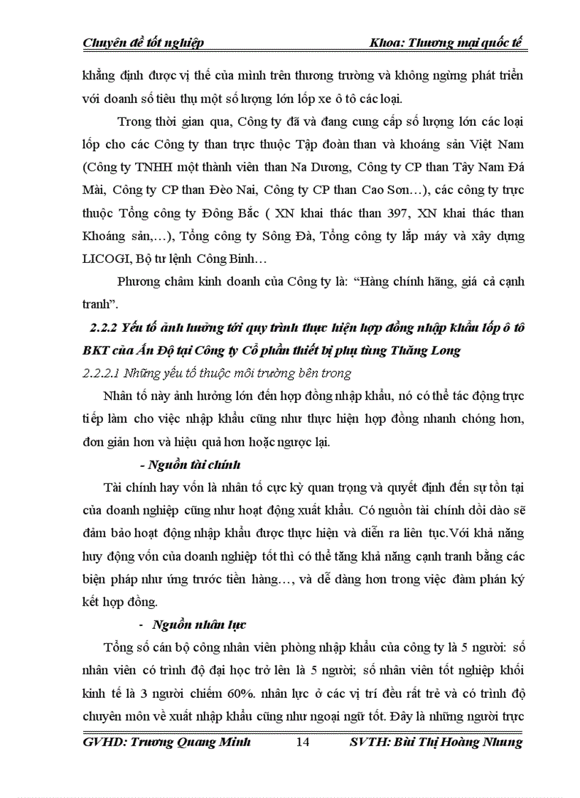 image for page Hoàn thiện quy trình thực hiện hợp đồng nhập khẩu lốp ô tô BKT của Ấn Độ của Công ty Cổ phần thiết bị phụ tùng Thăng Long 1