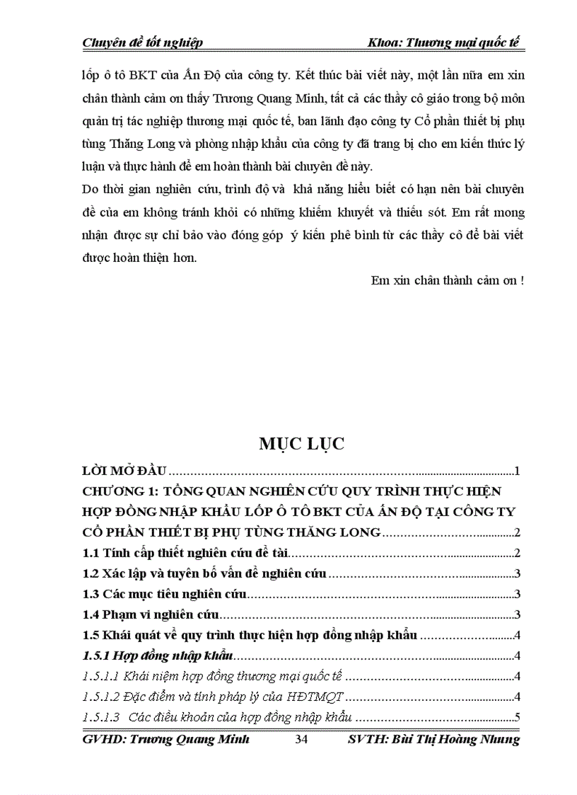 image for page Hoàn thiện quy trình thực hiện hợp đồng nhập khẩu lốp ô tô BKT của Ấn Độ của Công ty Cổ phần thiết bị phụ tùng Thăng Long 1