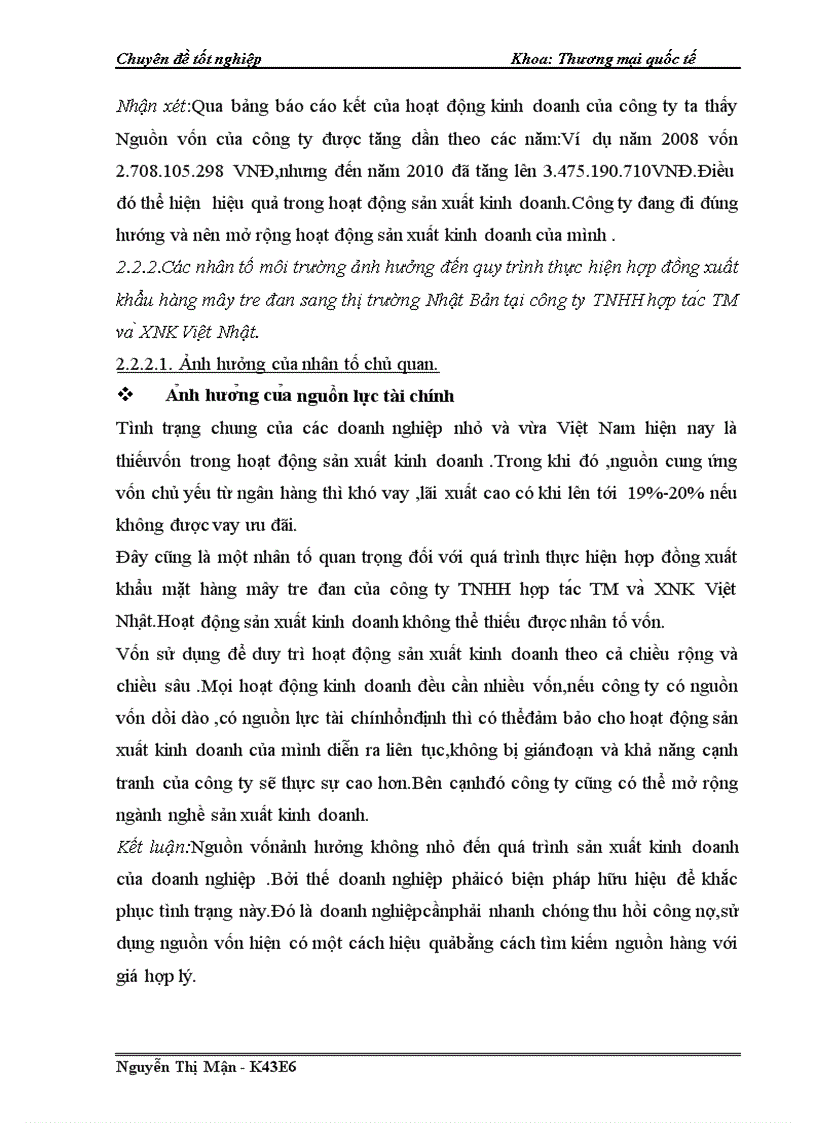 image for page Hoàn thiện quy trình thực hiện hợp đồng xuất khẩu mặt hàng mây tre đan sang Nhật Bản tại công TNHH hợp tác TM và XNK Việt Nhật