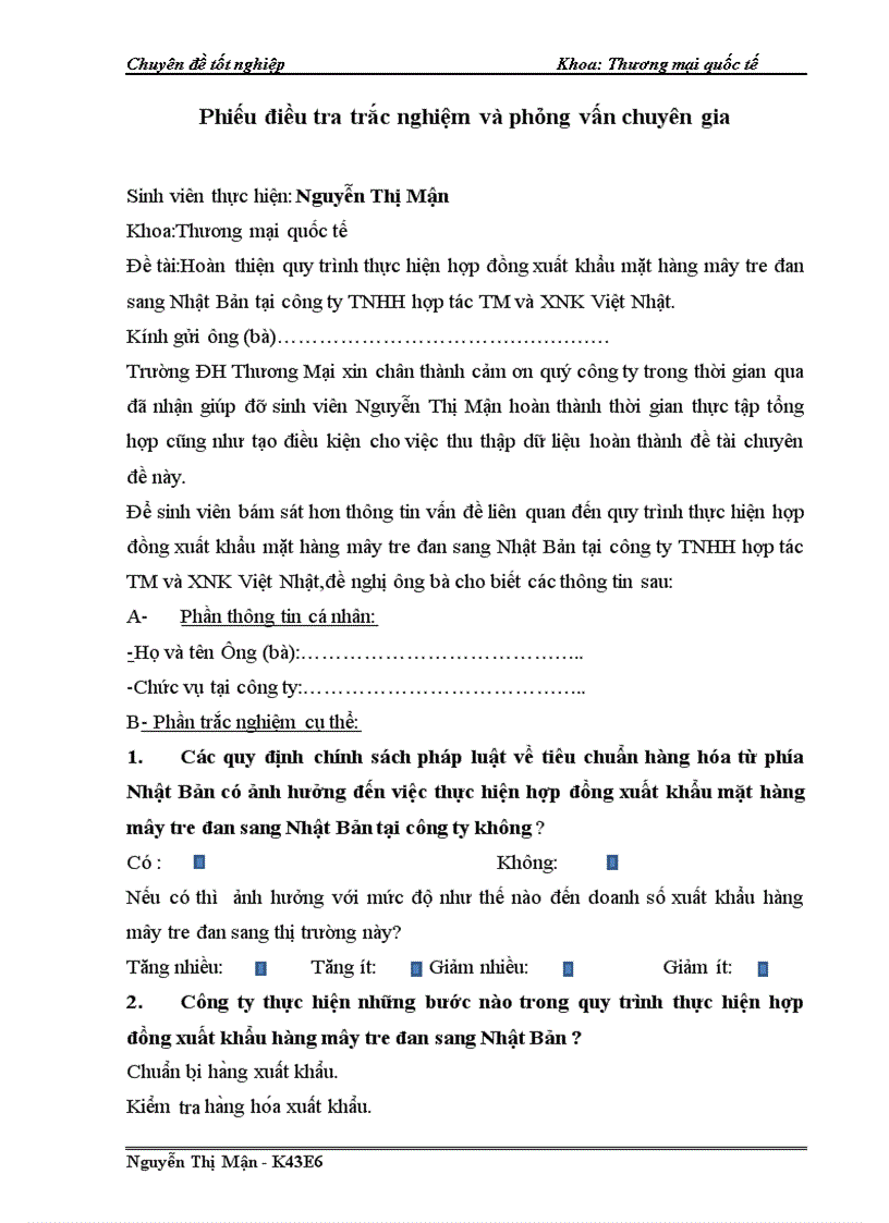 image for page Hoàn thiện quy trình thực hiện hợp đồng xuất khẩu mặt hàng mây tre đan sang Nhật Bản tại công TNHH hợp tác TM và XNK Việt Nhật