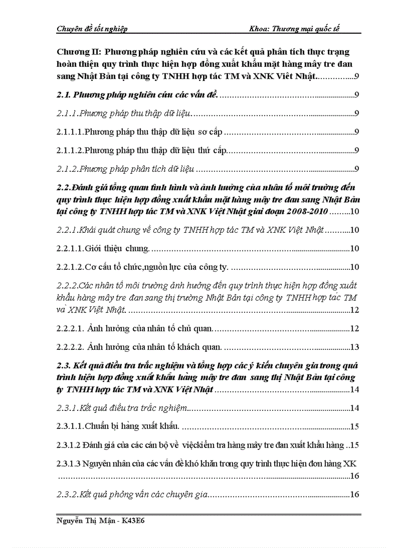 image for page Hoàn thiện quy trình thực hiện hợp đồng xuất khẩu mặt hàng mây tre đan sang Nhật Bản tại công TNHH hợp tác TM và XNK Việt Nhật