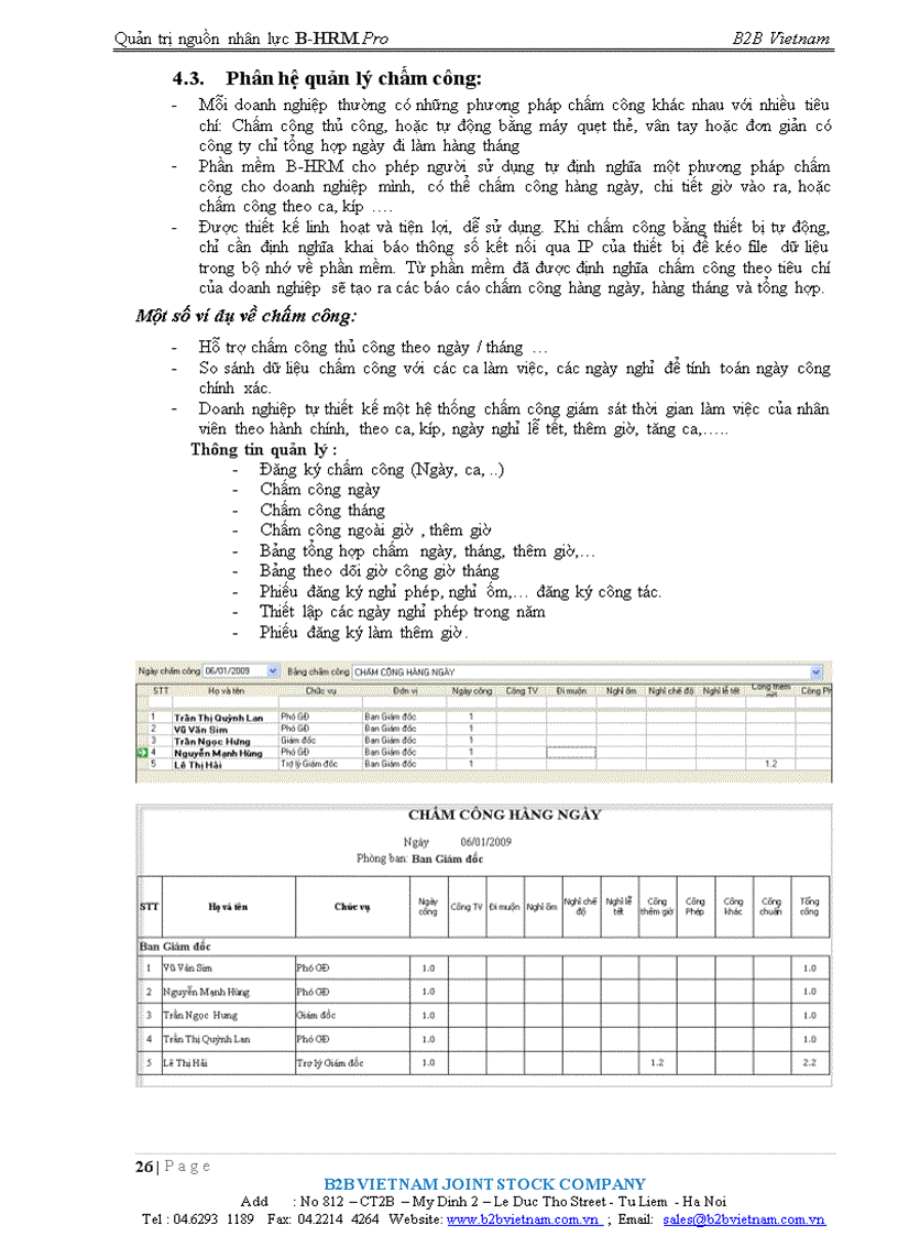 image for page GIới thiệu phần mềm quản trị nguồn nhân lực B HRM Professional