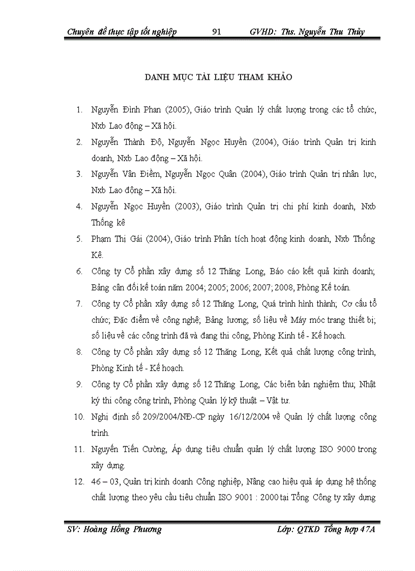 image for page Hoàn thiện công tác quản trị chất lượng công trình tại Công ty cổ phần xây dựng số 12 Thăng Long 1