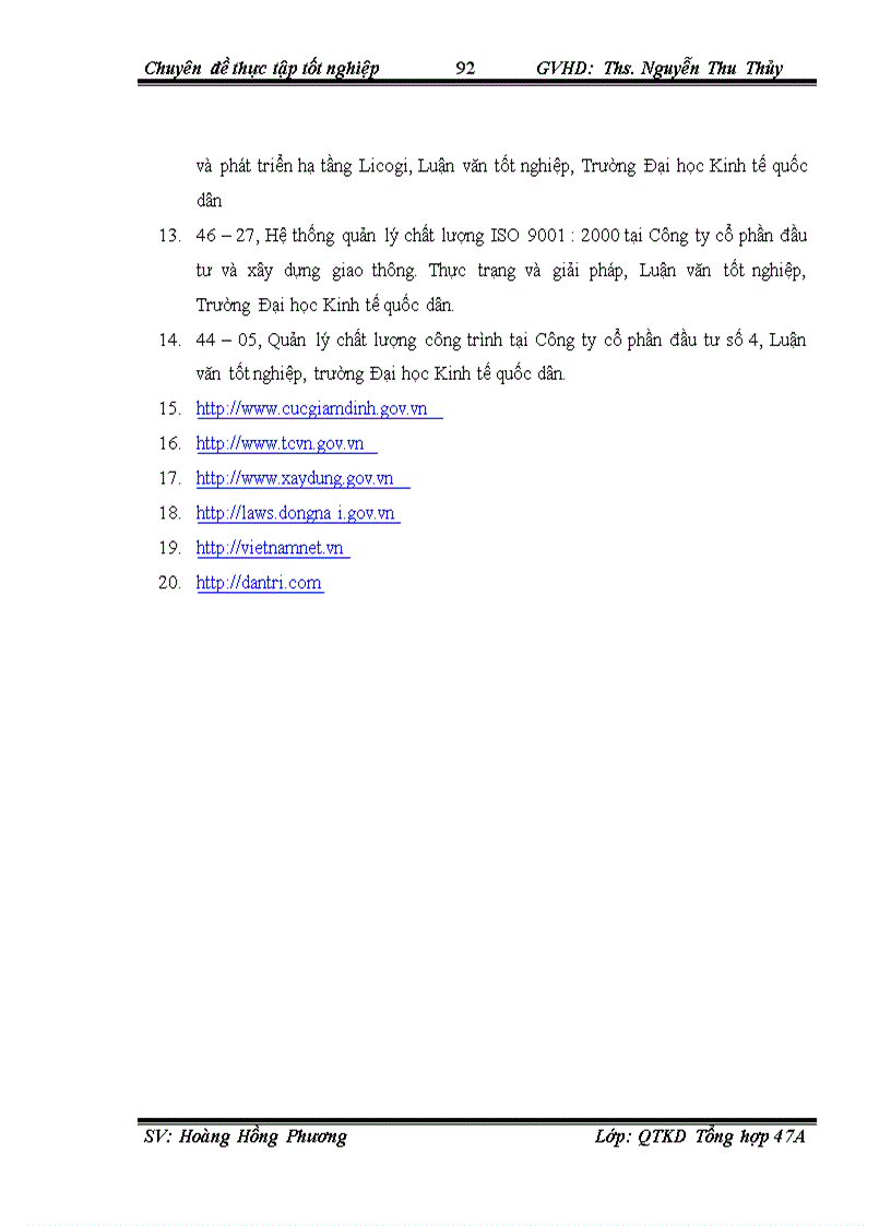 image for page Hoàn thiện công tác quản trị chất lượng công trình tại Công ty cổ phần xây dựng số 12 Thăng Long 1