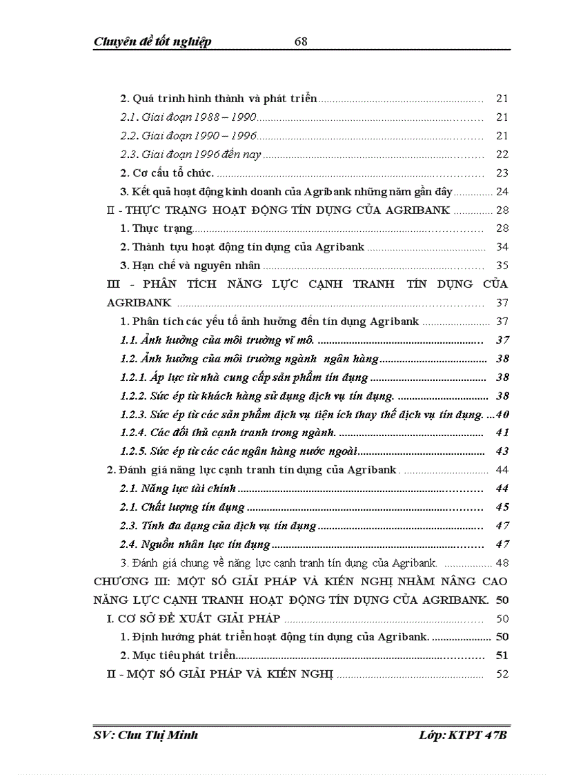 image for page Giải pháp nâng cao năng lực cạnh tranh hoạt động tín dụng của ngân hàng Nông nghiệp và Phát triển Nông thôn Việt Nam