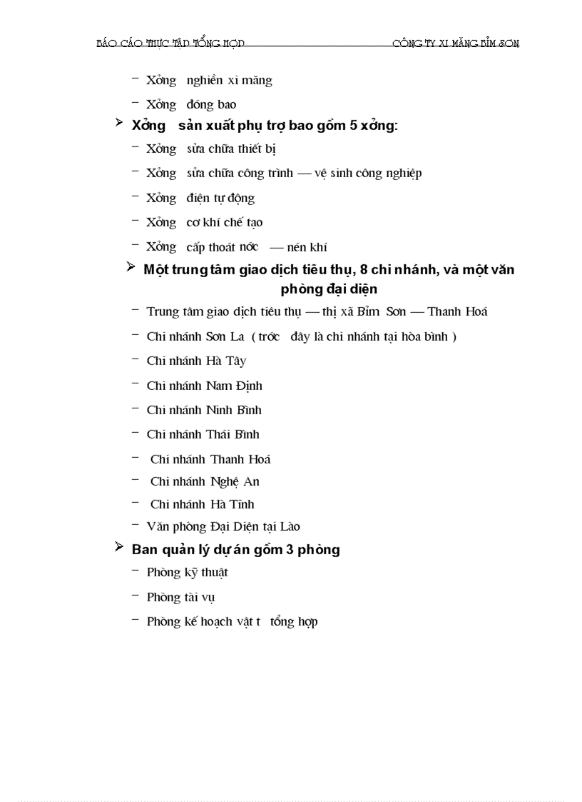 image for page Báo cáo thực tập tại Công ty xi măng Bỉm Sơn