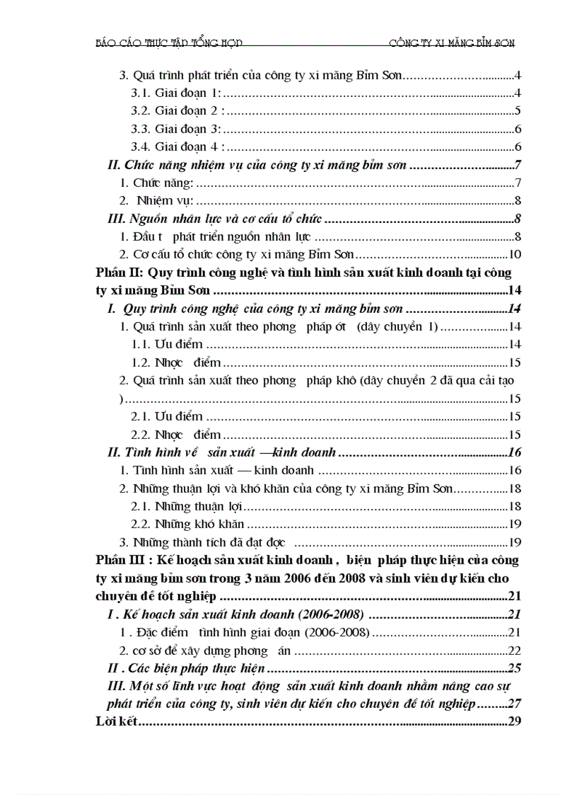 image for page Báo cáo thực tập tại Công ty xi măng Bỉm Sơn