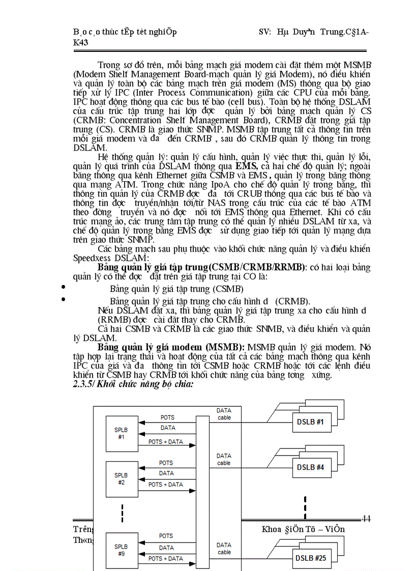 image for page Tổng quan về mạng viễn thông Việt Nam và tìm hiểu thiết bị đường dây thuê bao số SpeedXess