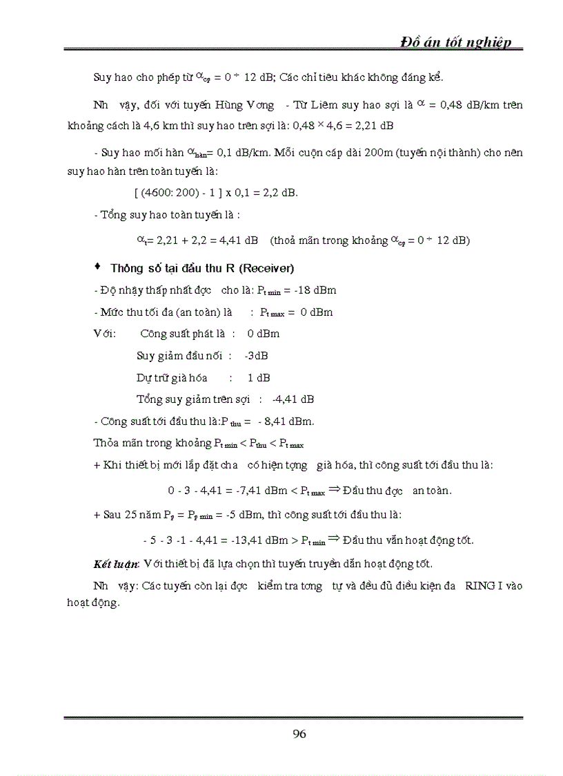 image for page Kỹ thuật truyền dẫn đồng bộ SDH ứng dụng kỹ thuật truyền dẫn SDH vào mạng cáp quang Hà Nội 1