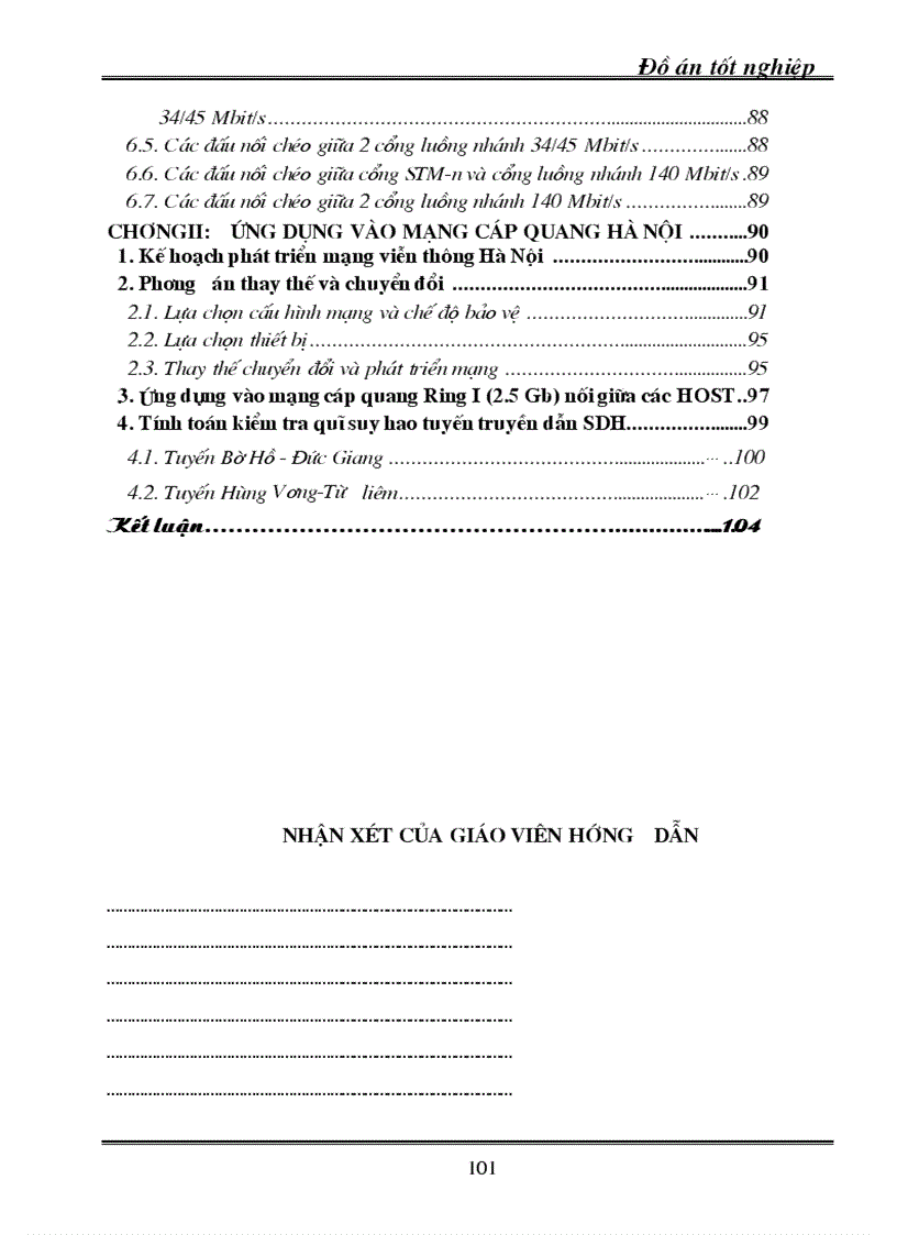 image for page Kỹ thuật truyền dẫn đồng bộ SDH ứng dụng kỹ thuật truyền dẫn SDH vào mạng cáp quang Hà Nội 1