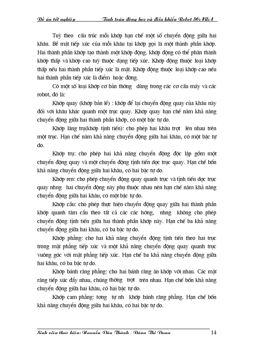 image for page Tính toán động học và điều khiển Robot SCARA