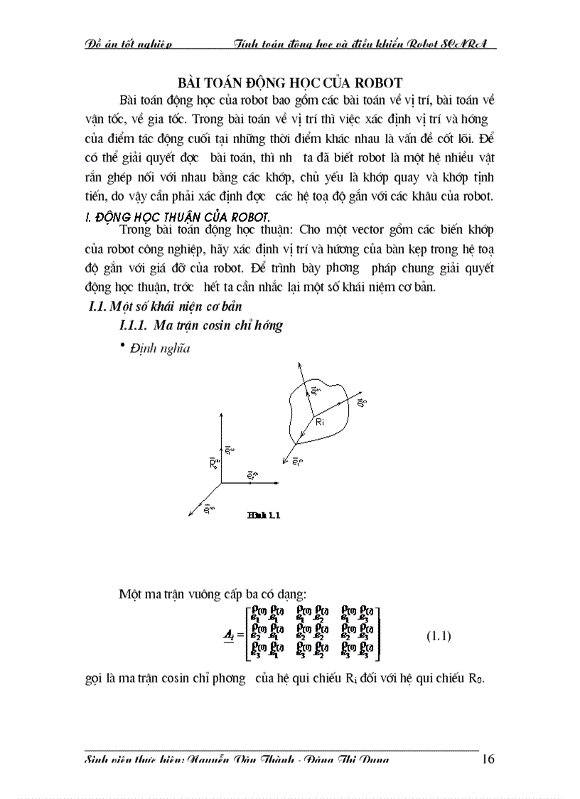 image for page Tính toán động học và điều khiển Robot SCARA