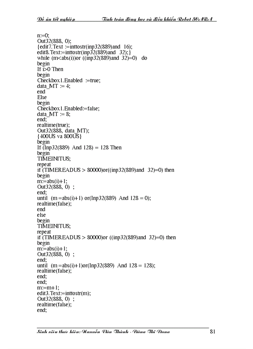 image for page Tính toán động học và điều khiển Robot SCARA