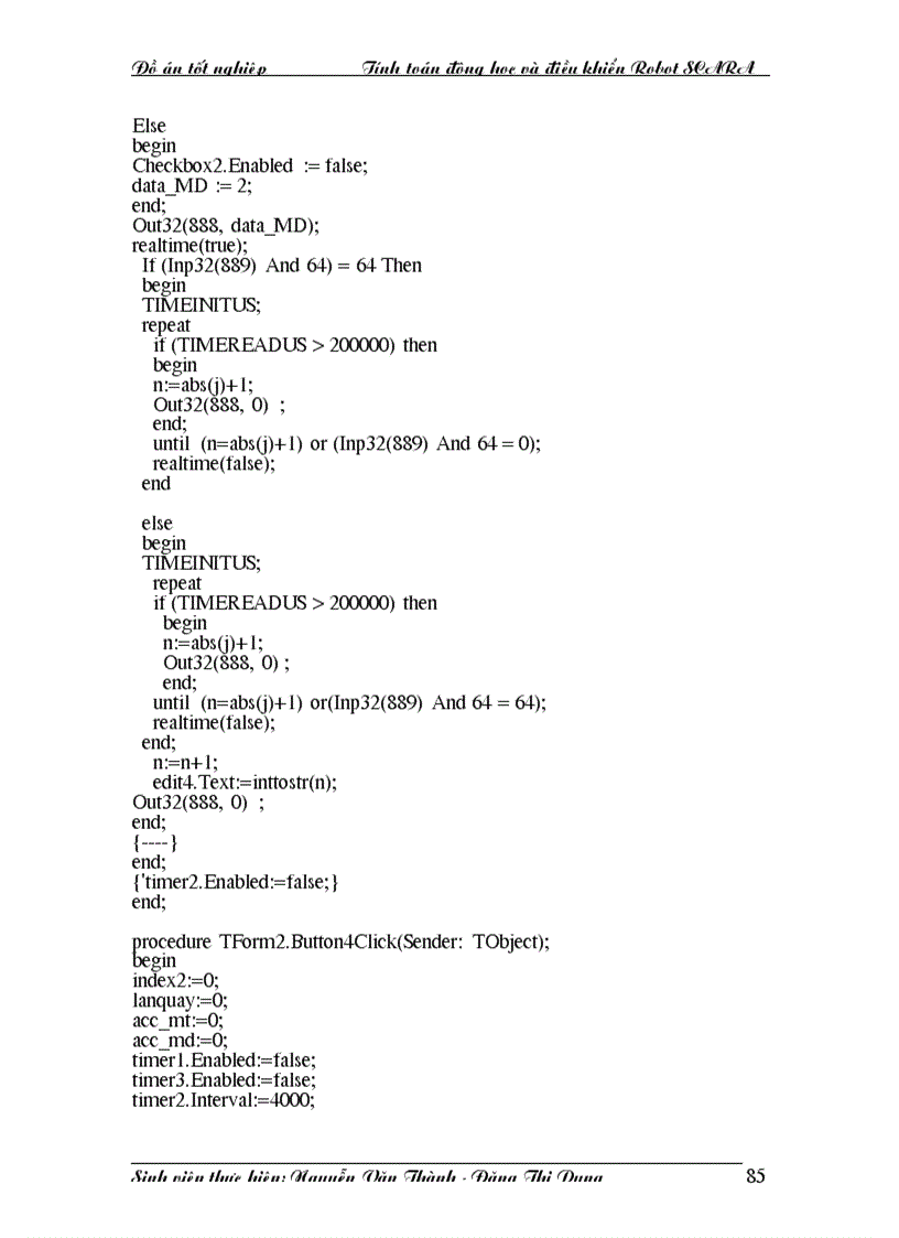 image for page Tính toán động học và điều khiển Robot SCARA