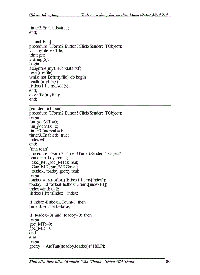 image for page Tính toán động học và điều khiển Robot SCARA