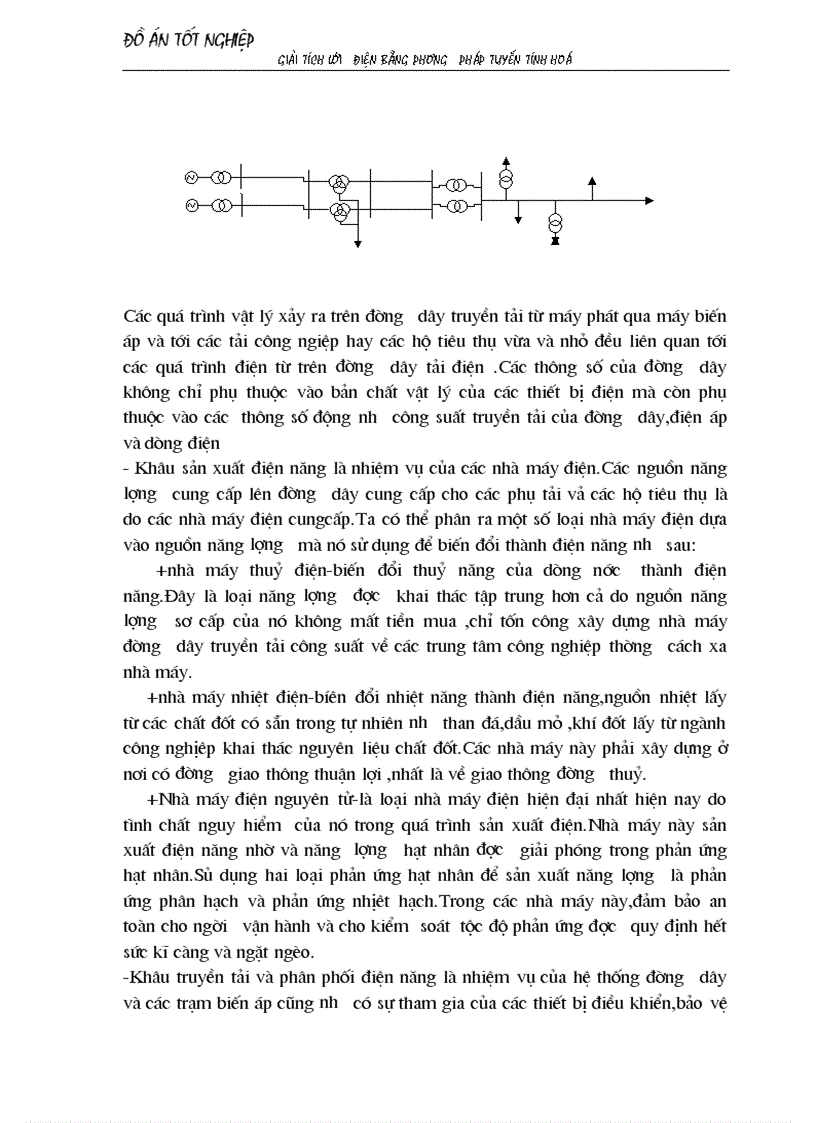 Giải tích lưới điện bằng phương pháp tuyến tính hoá 1