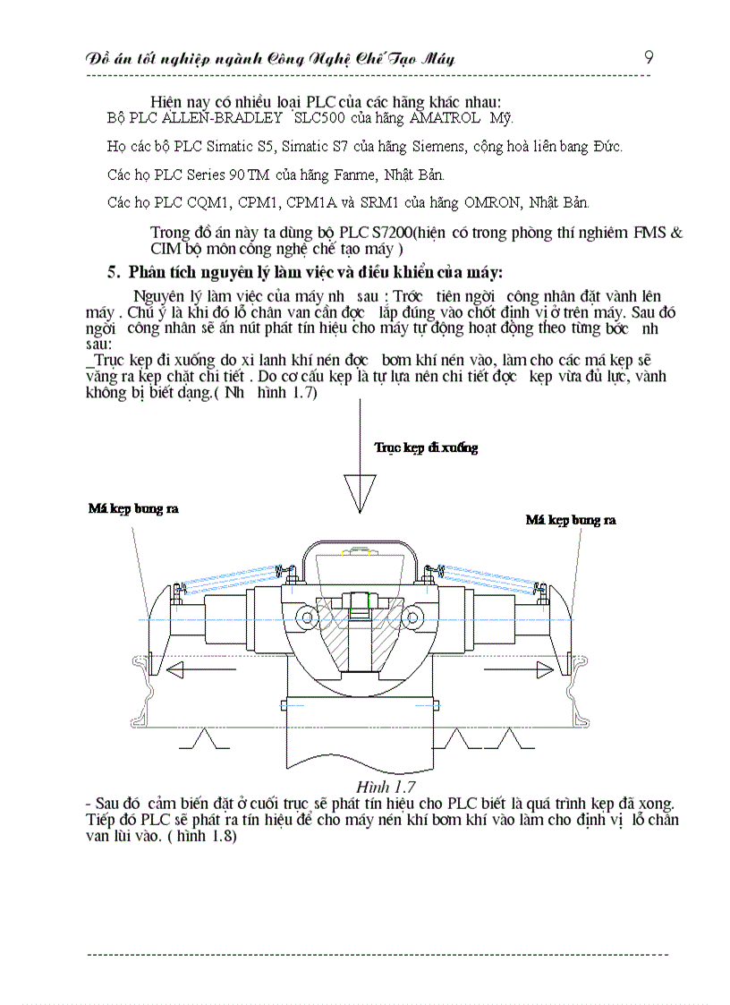 image for page Thiết kế máy tự động đột dập vành xe máy điều khiển bằng PLC