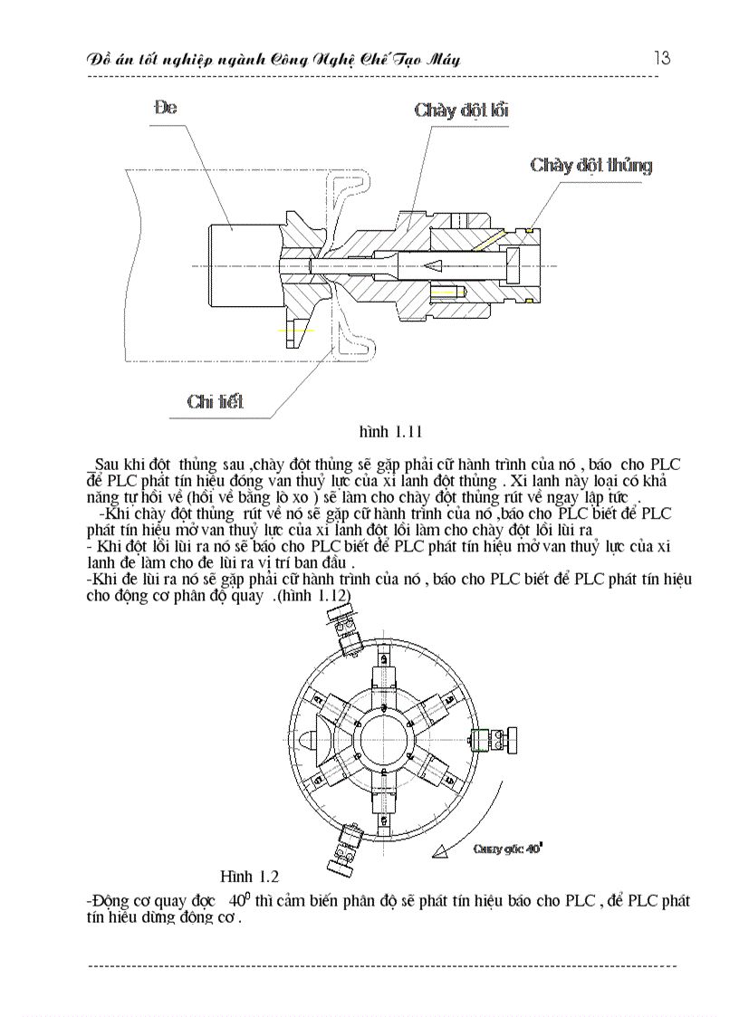 image for page Thiết kế máy tự động đột dập vành xe máy điều khiển bằng PLC