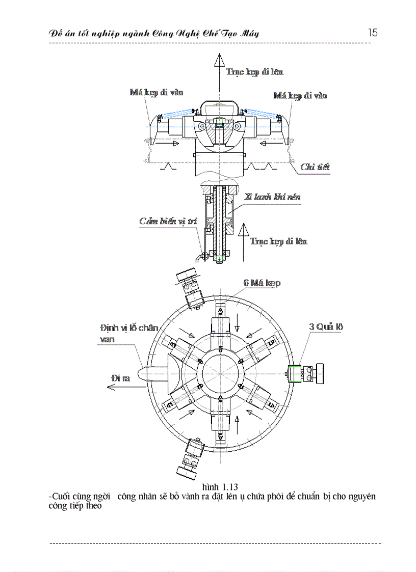 image for page Thiết kế máy tự động đột dập vành xe máy điều khiển bằng PLC