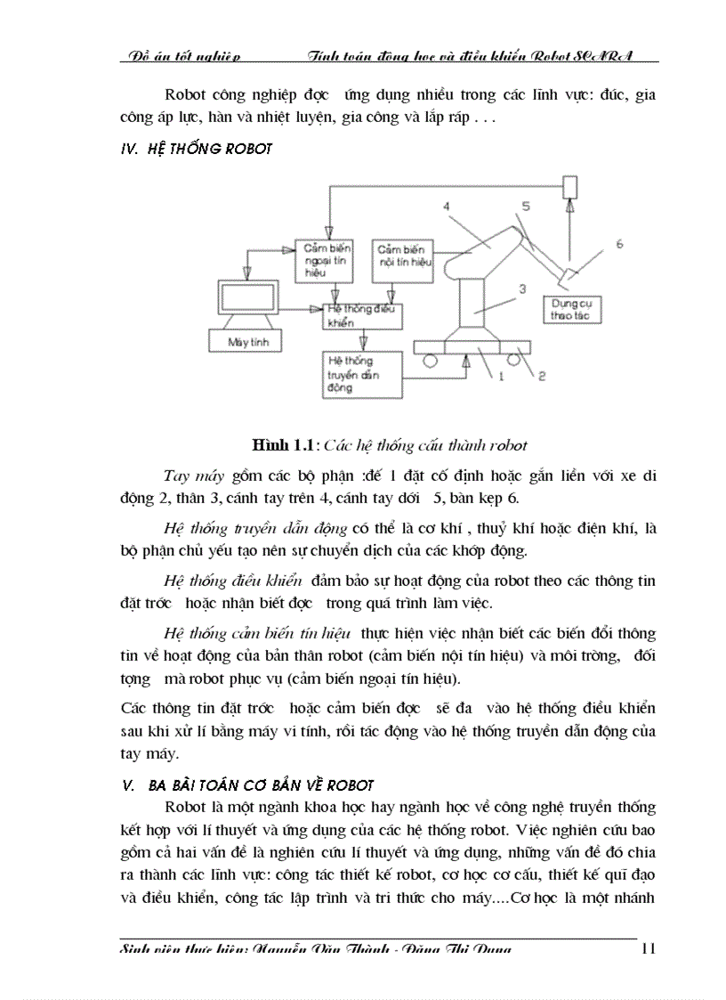 image for page Tính toán động học thuận và động học ngược Robot SCARA