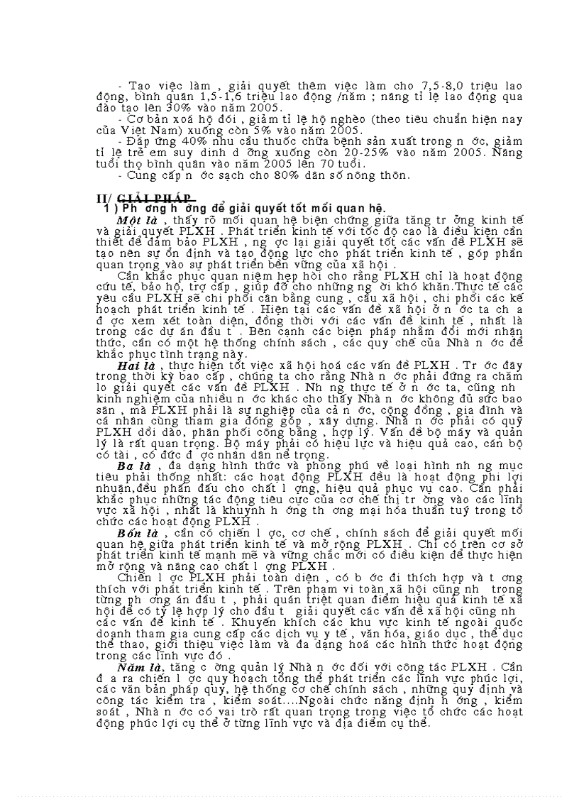 image for page Mối quan hệ giữa tăng trưởng kinh tế với việc nâng cao đời sống vật chất và PLXH cho nhân dân trong quá trình phát triển kinh tế Việt Nam