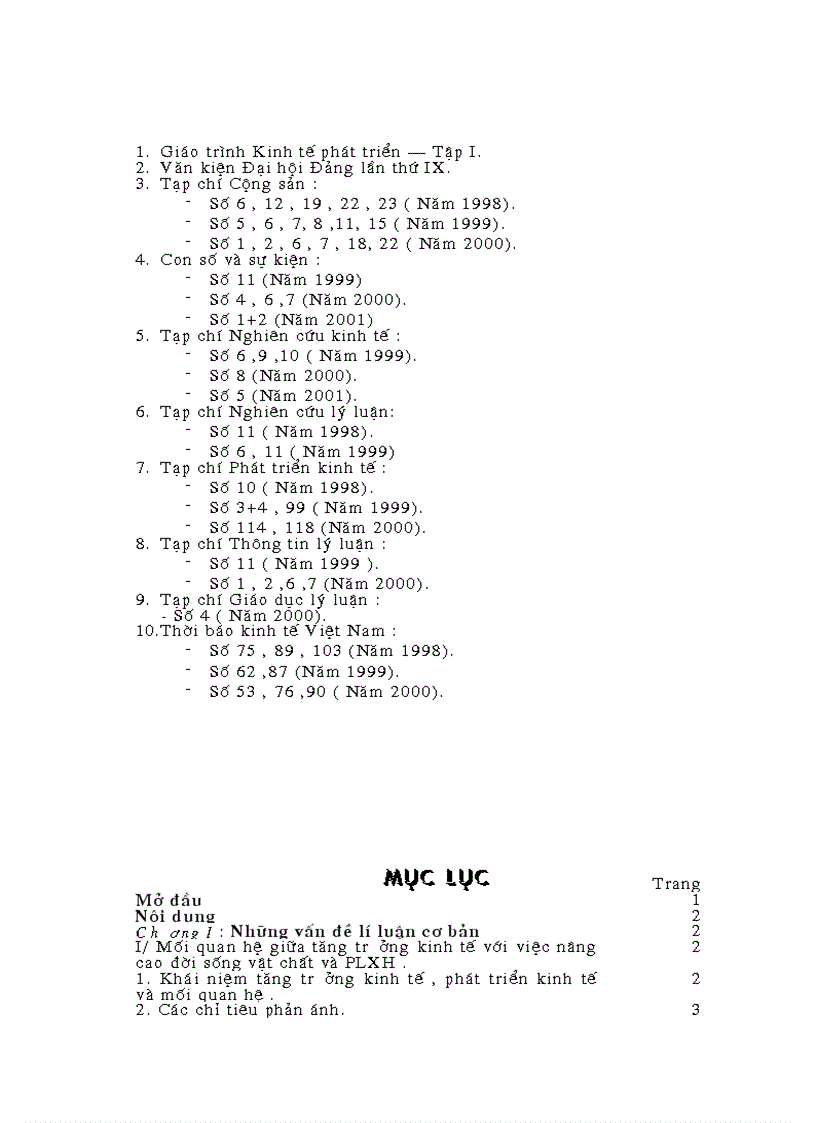 image for page Mối quan hệ giữa tăng trưởng kinh tế với việc nâng cao đời sống vật chất và PLXH cho nhân dân trong quá trình phát triển kinh tế Việt Nam