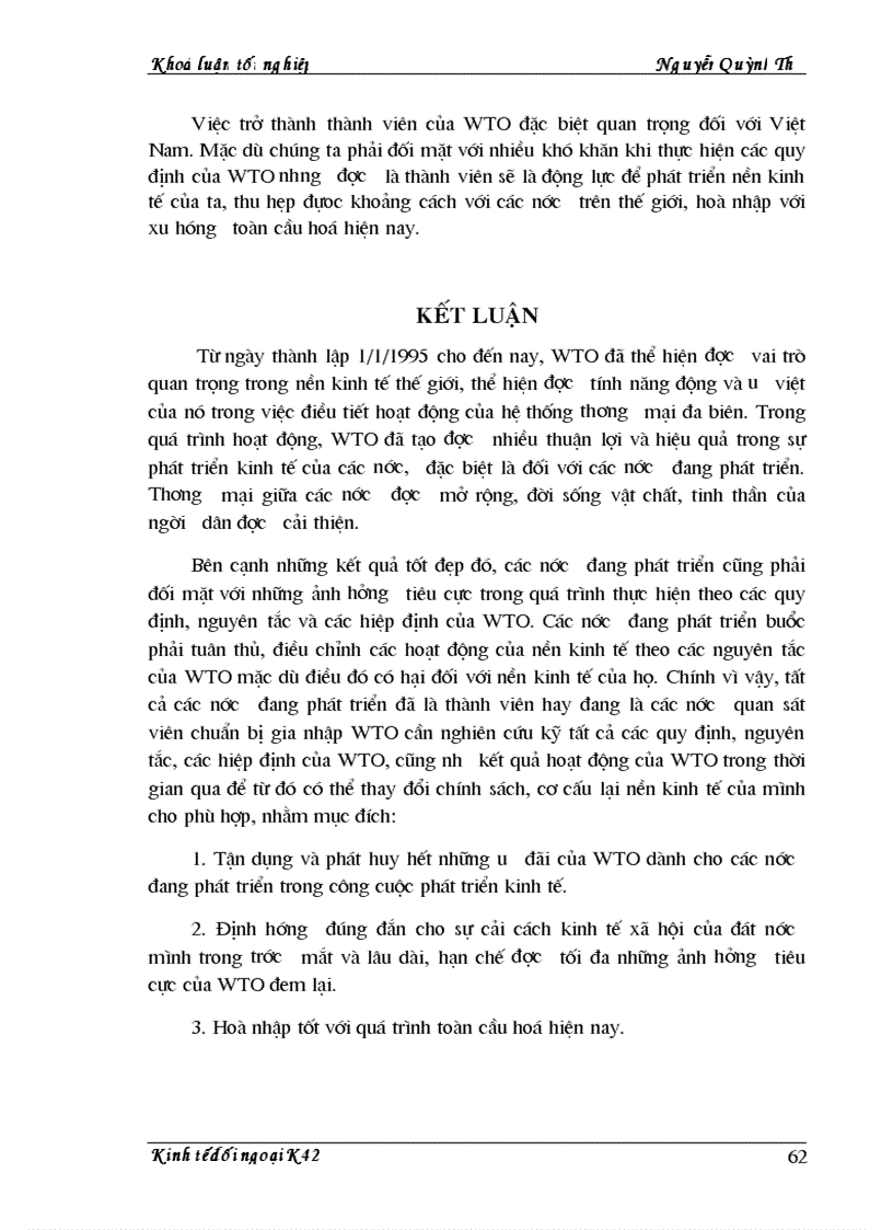image for page Hệ thống thương mại thế giới WTO và những thách thức của nó đối với Việt Nám