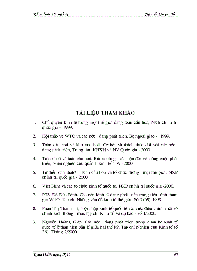 image for page Hệ thống thương mại thế giới WTO và những thách thức của nó đối với Việt Nám