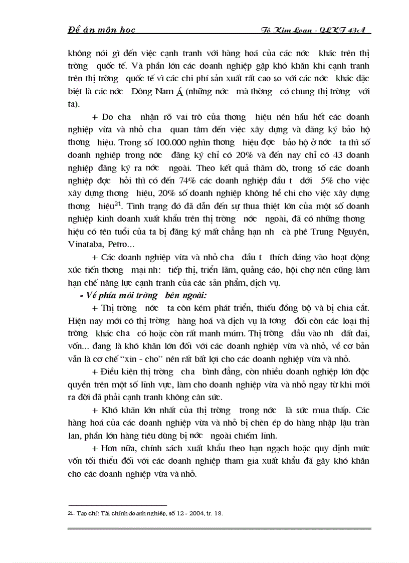 image for page Một số giải pháp nhằm nâng cao năng lực cạnh tranh của các doanh nghiệp vừa và nhỏ ở Việt Nam trong tiến trình hội nhập