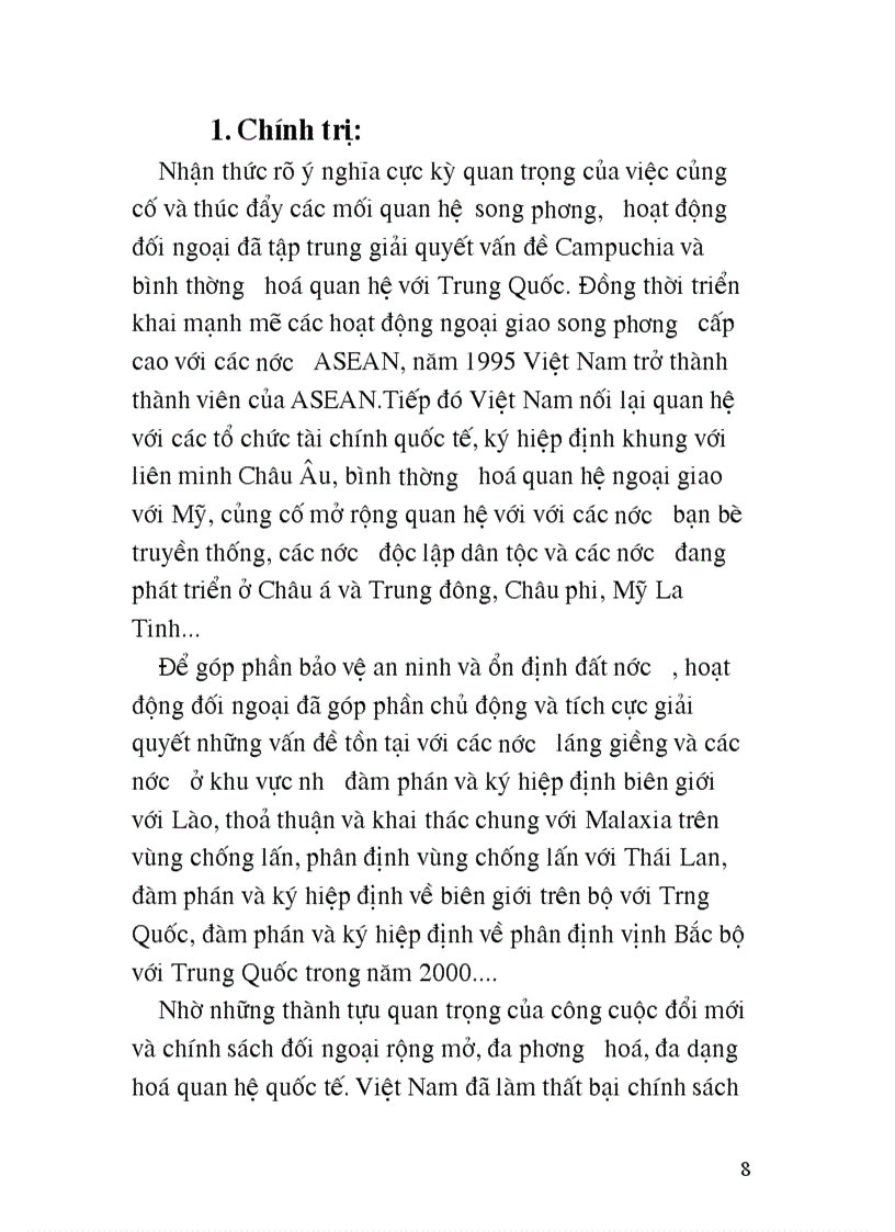 image for page Việc áp dụng CNXH trong những chính sách hoạt động đối ngoại của Đảng và nhà nước Việt Nam