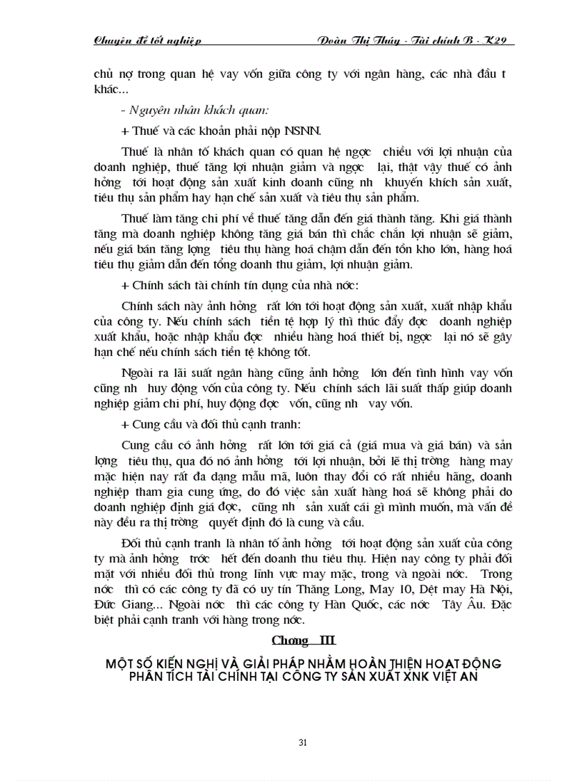 image for page Các giải pháp hoàn thiện hoạt động phân tích tài chính tại công ty sản xuất xuất nhập khẩu Việt An