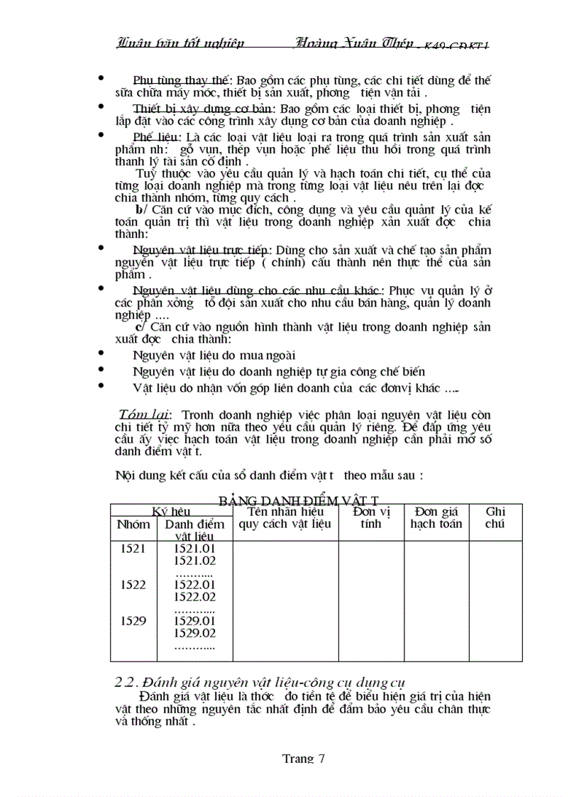 image for page Hạch toán kế toán nguyên vật liệu công cụ dụng cụ ở Công ty Công Trình Giao Thông Vĩnh Phúc