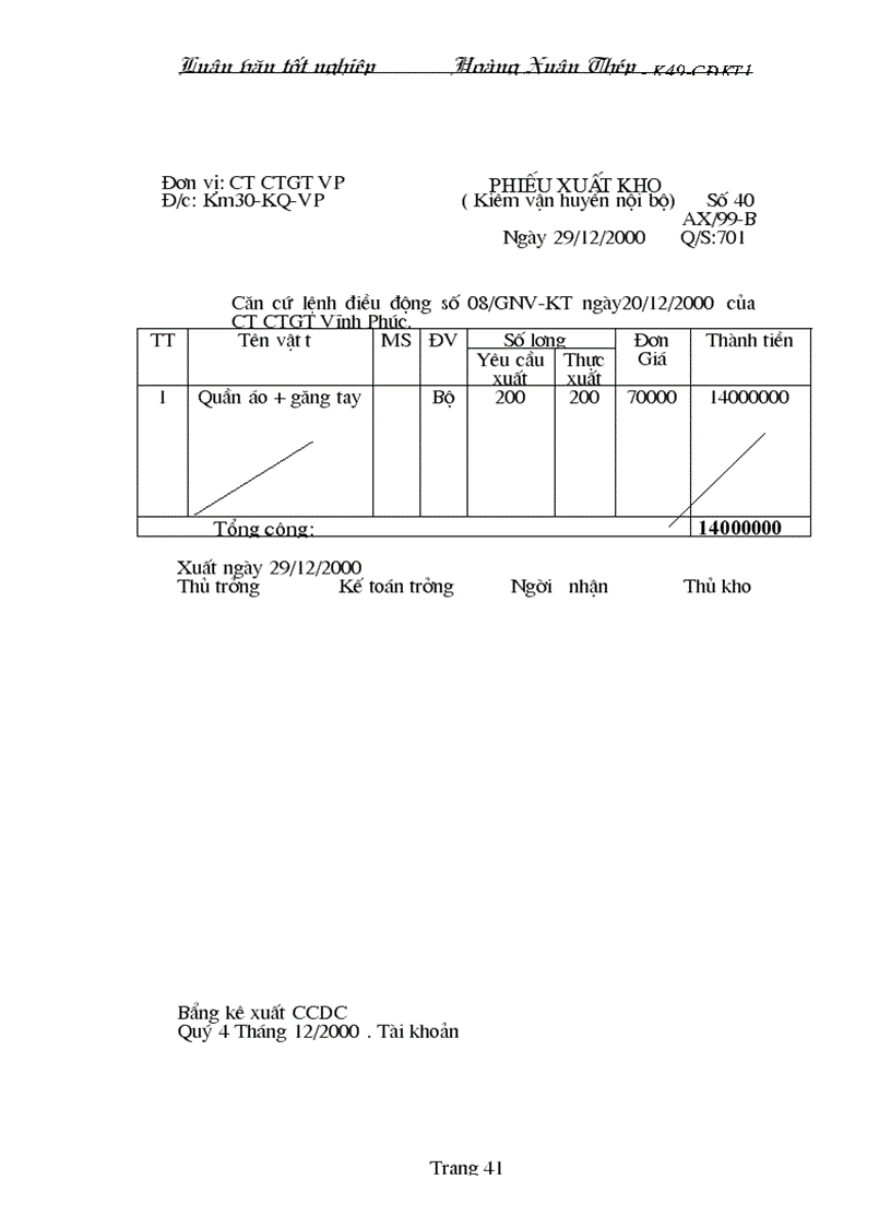 image for page Hạch toán kế toán nguyên vật liệu công cụ dụng cụ ở Công ty Công Trình Giao Thông Vĩnh Phúc