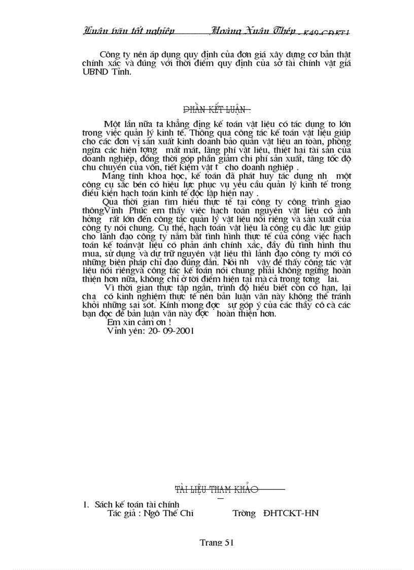 image for page Hạch toán kế toán nguyên vật liệu công cụ dụng cụ ở Công ty Công Trình Giao Thông Vĩnh Phúc