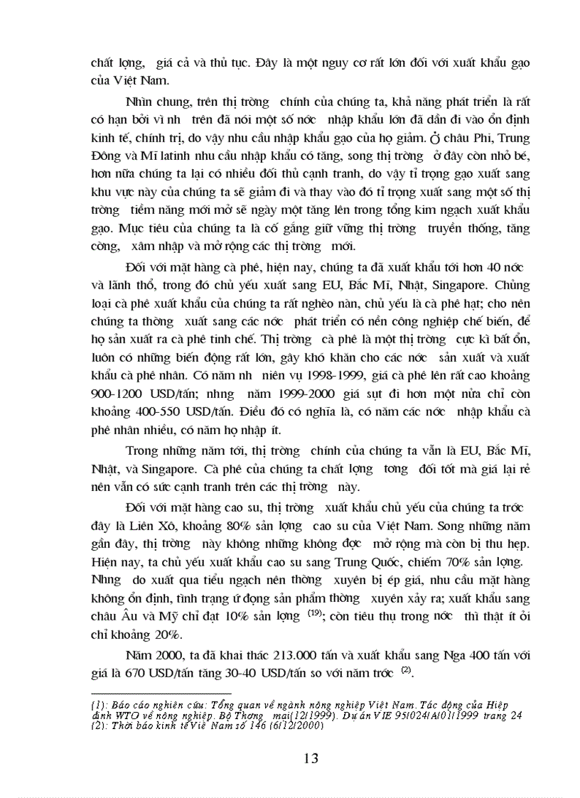 image for page Tình hình sản xuất một số mặt hàng nông thủy sản xuất khẩu trong mấy năm gần đây