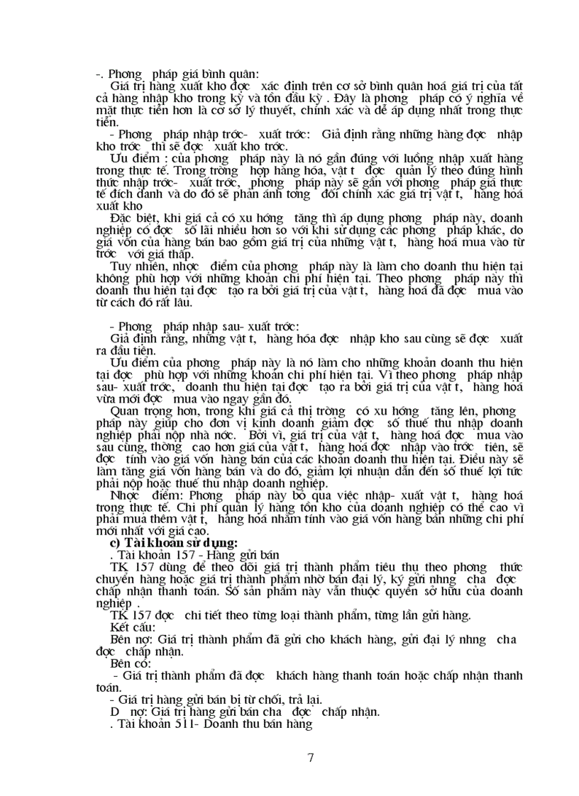 image for page Thực trạng hạch toán tiêu thụ và xác định kết quả tiêu thụ tại Xí nghiệp vật tư chế biến hàng xuất khẩu I