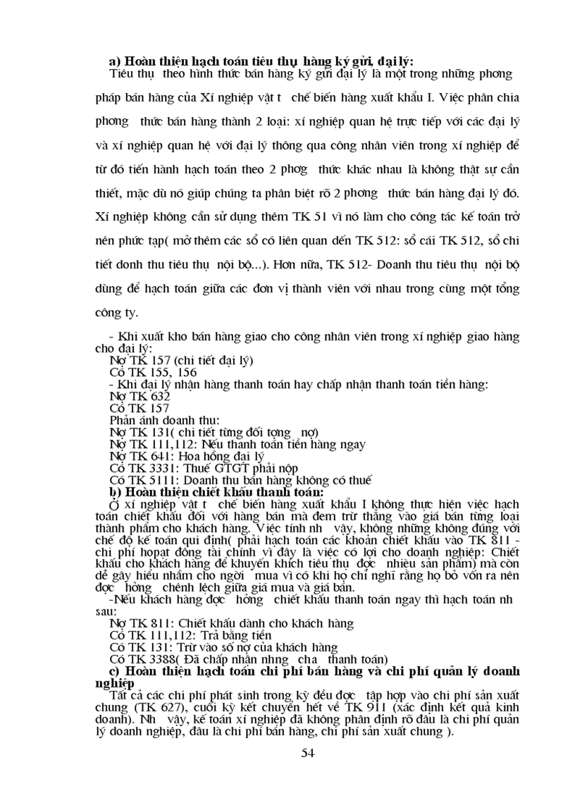 image for page Thực trạng hạch toán tiêu thụ và xác định kết quả tiêu thụ tại Xí nghiệp vật tư chế biến hàng xuất khẩu I