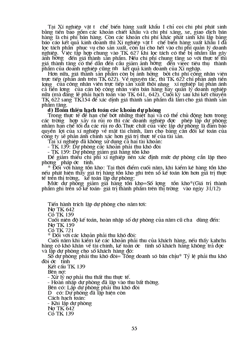 image for page Thực trạng hạch toán tiêu thụ và xác định kết quả tiêu thụ tại Xí nghiệp vật tư chế biến hàng xuất khẩu I