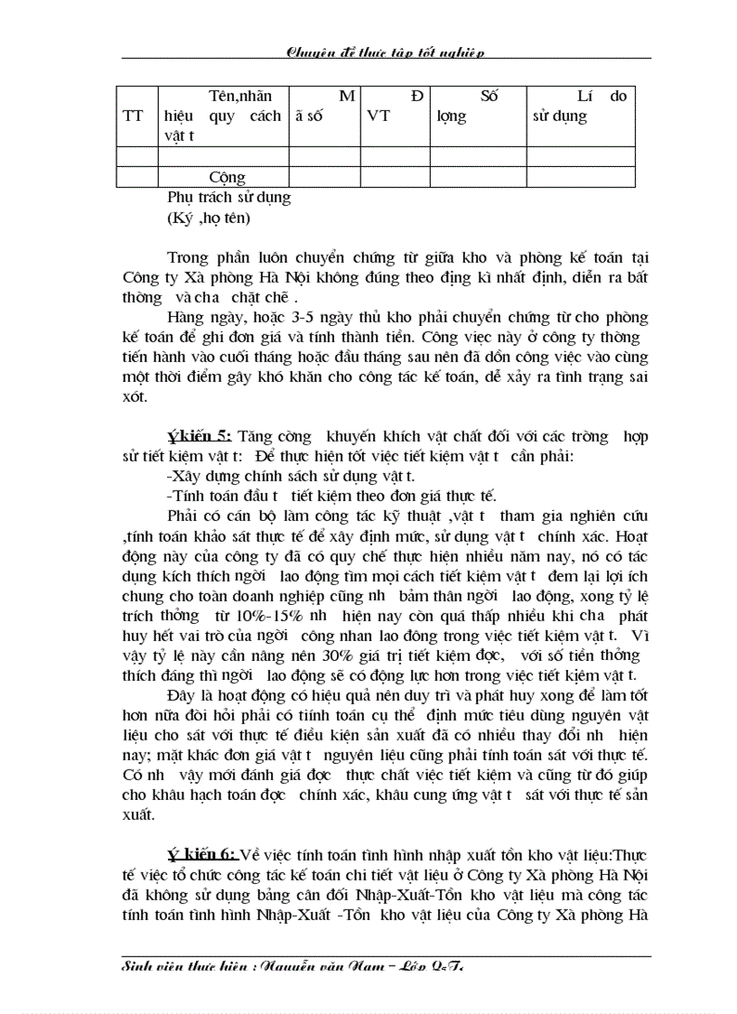 image for page Một số phương hướng và biện pháp nhằm tăng cường công tác bảo đảm và quản lí nguyên vật liệu tại Công ty Xà phòng Hà Nội